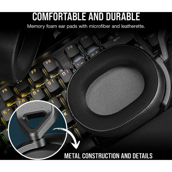 Corsair HS65 Wireless, Gaming-Headset – Bild 7