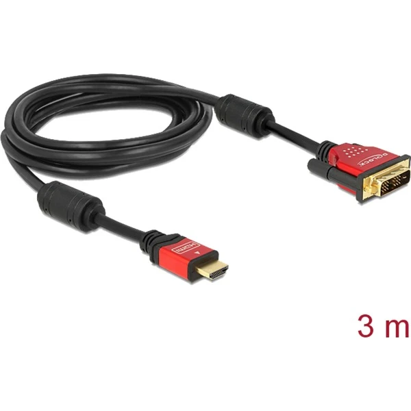 DeLOCK Adapterkabel High Speed HDMI A (Stecker) > DVI (Stecker) – Bild 2