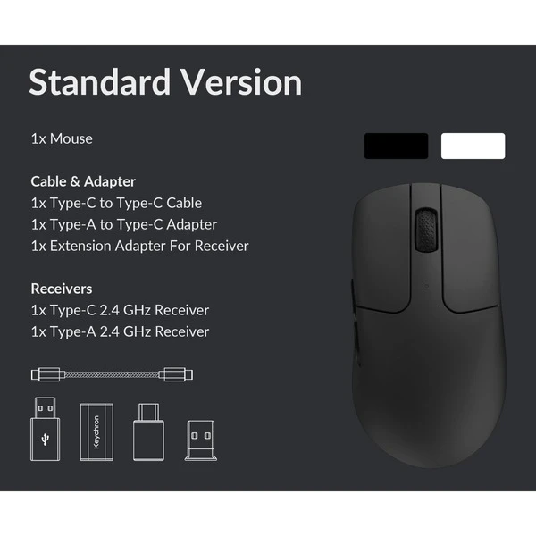 Keychron M2 Mini Wireless, Gaming-Maus – Bild 8