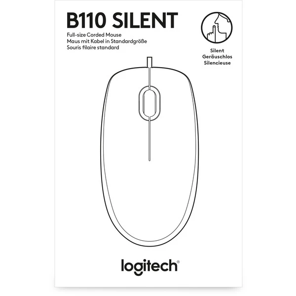 Logitech B110 Silent, Maus – Bild 5