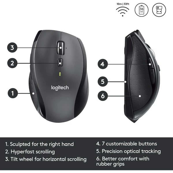 Logitech M705 Marathon, Maus – Bild 6