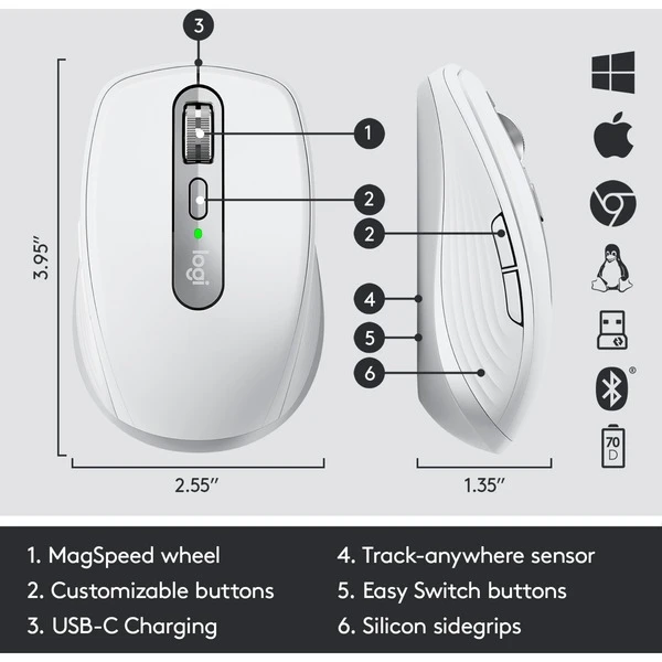 Logitech MX Anywhere 3 For Business, Maus – Bild 6