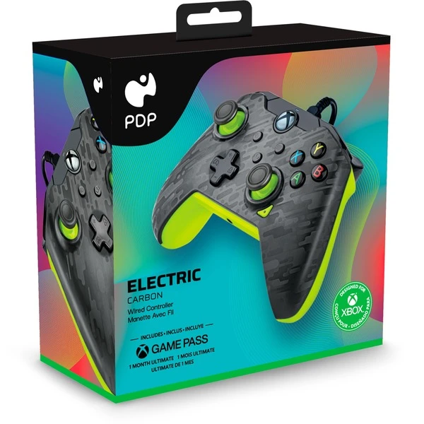 PDP Wired Controller - Electric Carbon, Gamepad – Bild 7