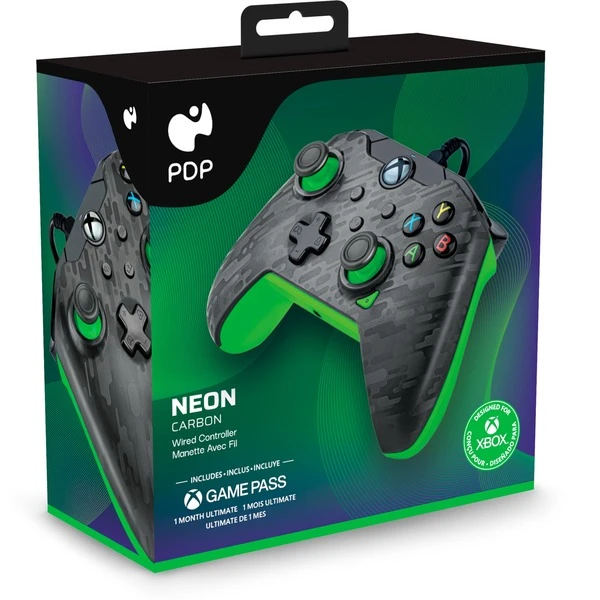 PDP Wired Controller - Neon Carbon, Gamepad – Bild 7